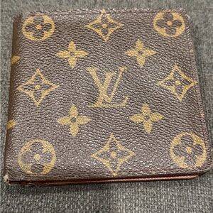 Louis Vuitton Brown and Gold Monogram Wallet